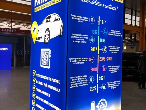 AEROPORTUL INTERNAȚIONAL CLUJ - Reclama ta ar arăta grozav pe cele mai noi spaţii #publicitare cu închiriere imediată disponibile la aeroport! 