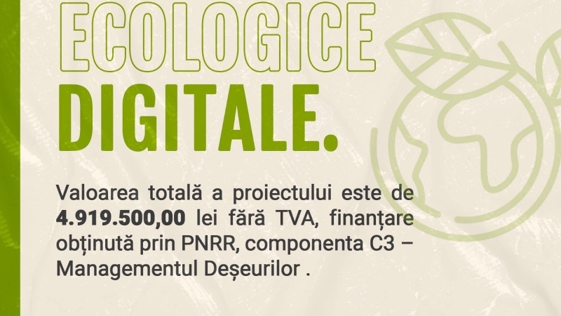 Cristian MATEI - Suntem bucuroși să anunțăm că am primit finanțare pentru achiziția a 100 de insule ecologice, digitalizate