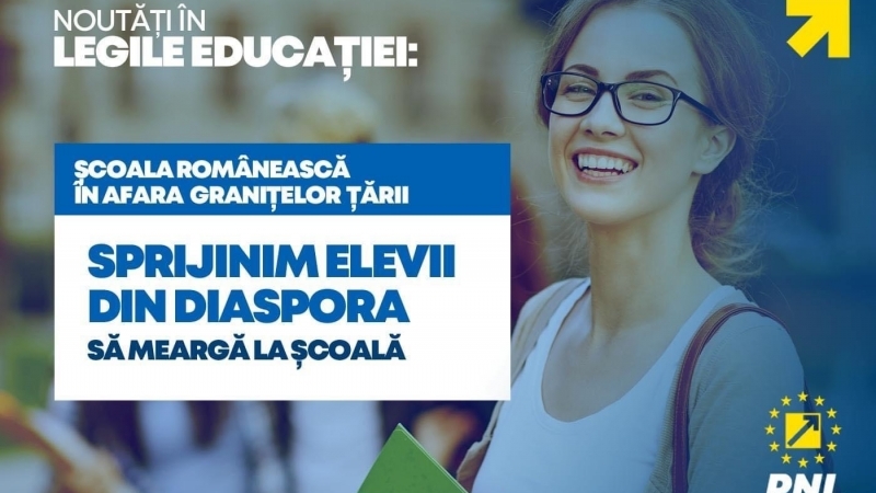 PNL TURDA - Copiii familiilor de români din diaspora vor putea urma de cursuri de limbă, cultură și civilizație românească, în cadrul școlilor care se vor deschide pe lângă reprezentanțele diplomatice ale țării noastre 