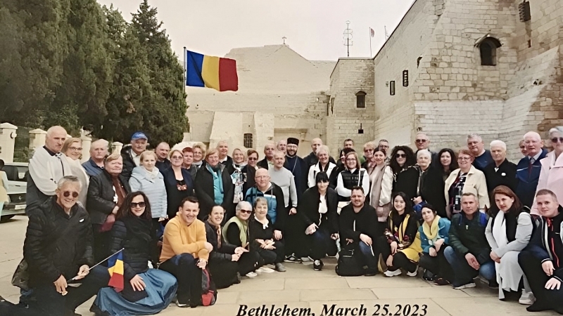 52 de creștini alături de părintele Zăhan pelerini în “Țara Sfântă”