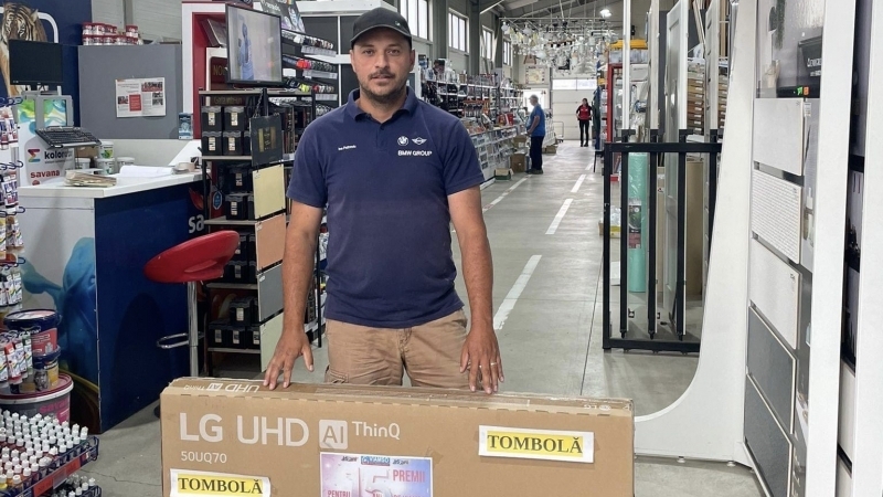 Ionuț MUREȘAN unul dintre câștigătorii tombolei VIAMSO “15 premii pentru 15 ani de Viamso