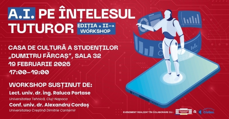 Alexandru Cordoș - A.I. pe înțelesul tuturor. Ediția a II-a a workshopului dedicat inteligenței artificiale, la Cluj-Napoca