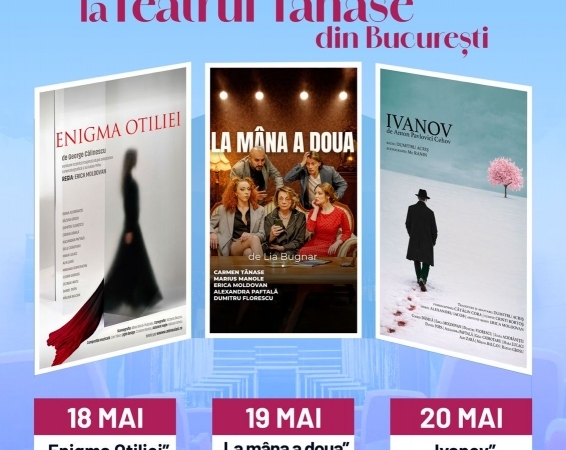 Ateneul Național din Iași revine la București cu un turneu de teatru de excepție pe scenele „Tănase” și „Bulandra”