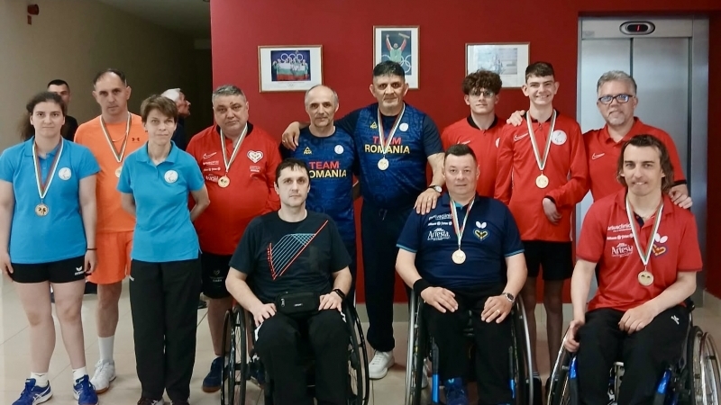 Medalie de argint pentru România la Varna. Petru Piper, performanță remarcabilă la tenis de masă paralimpic