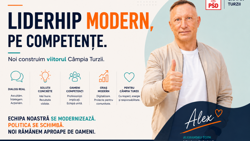 Leadership modern, bazat pe competențe. Noua direcție a echipei PSD Câmpia Turzii