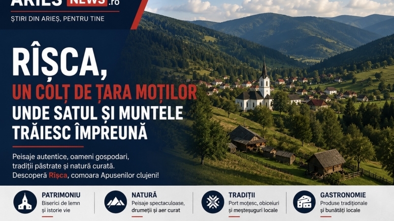 Rîșca, un colț de Țara Moților unde satul și muntele trăiesc împreună