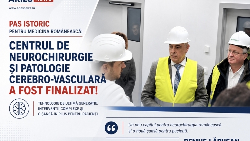 Deputatul PSD de Cluj Remus Lăpușan - Centrul de Neurochirurgie și Patologie Cerebro-Vasculară, finalizat. O investiție majoră pentru medicina românească