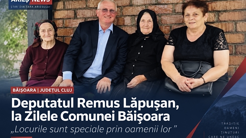Deputatul Remus Lăpușan a participat la Zilele Comunei Băișoara, eveniment dedicat tradițiilor locale și oamenilor care păstrează identitatea acestei zone a județului Cluj.