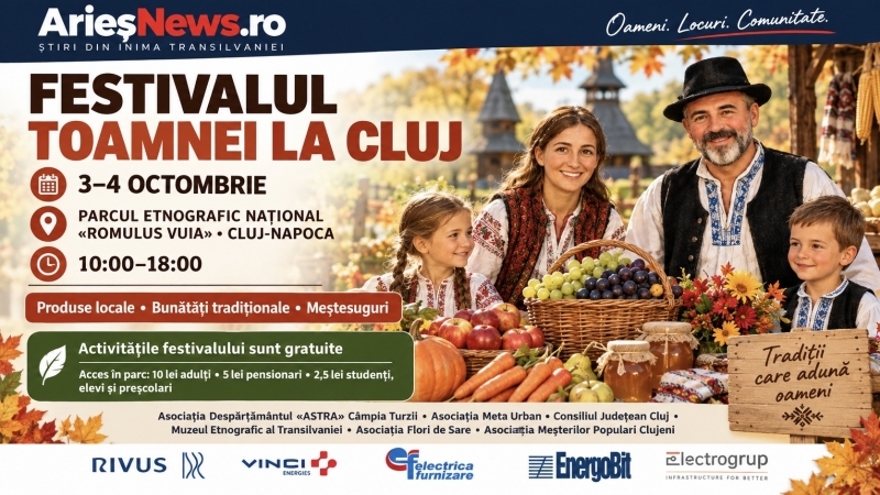 Festivalul Toamnei aduce la Cluj gusturile și meșteșugurile tradiționale