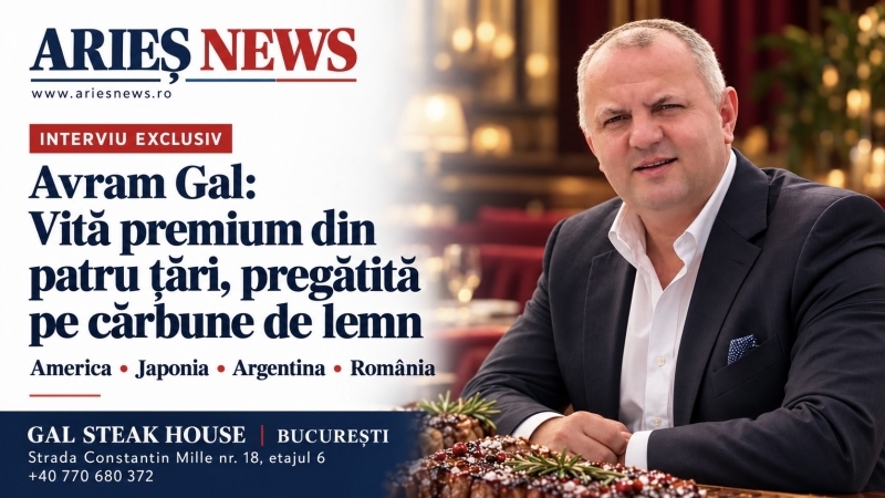 Interviu exclusiv pentru Arieș News - De la America și Japonia la Argentina și România, vită premium pregătită pe cărbune de lemn