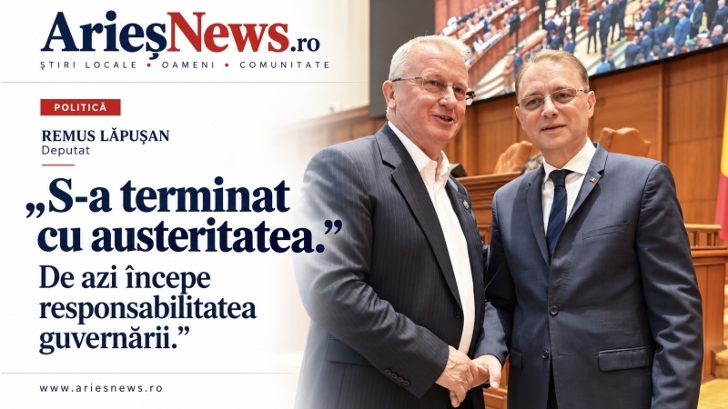 Remus Lăpușan: „S-a terminat cu austeritatea. De azi începe responsabilitatea guvernării”