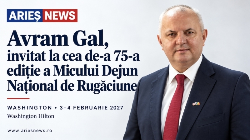 Avram Gal, invitat la cea de-a 75-a ediție a Micului Dejun Național de Rugăciune de la Washington
