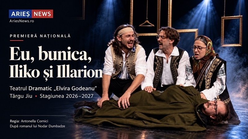 Premieră națională la Târgu Jiu: „Eu, bunica, Iliko și Illarion”, pe scena Teatrului „Elvira Godeanu”