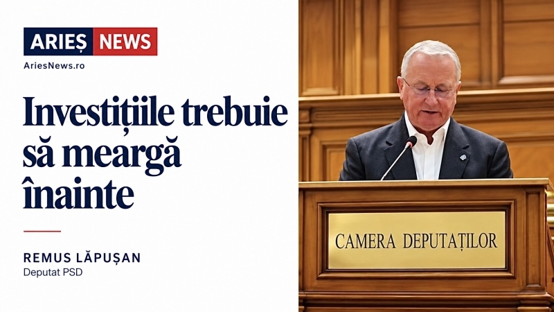 Remus Lăpușan - Plata restanțelor și continuarea investițiilor trebuie să fie priorități ale guvernării