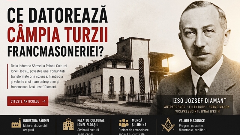 Ce datorează Câmpia Turzii francmasoneriei?