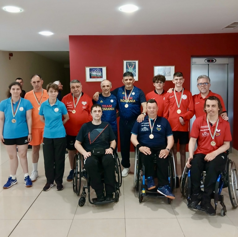 Medalie de argint pentru România la Varna. Petru Piper, performanță remarcabilă la tenis de masă paralimpic