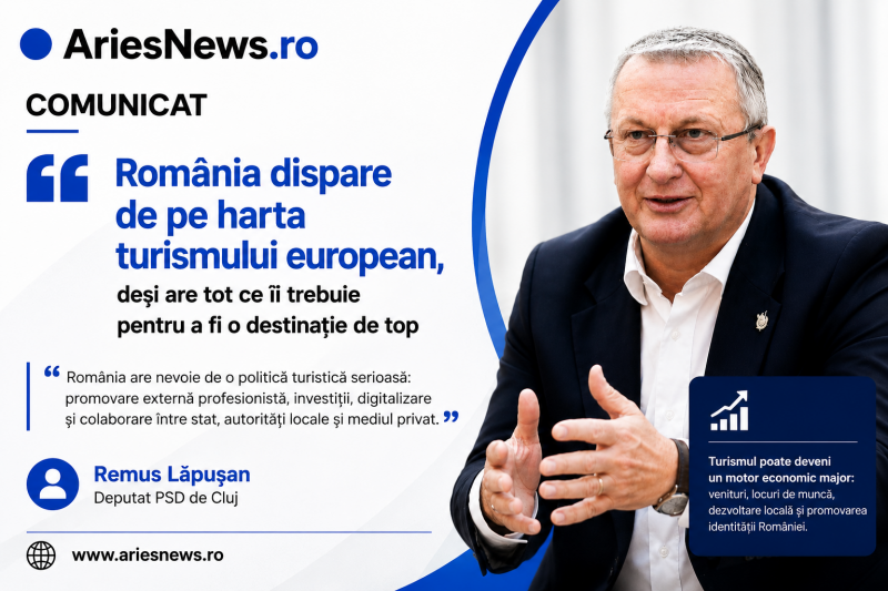 Remus Lăpușan: „România pierde teren în turismul european din lipsă de strategie și promovare”