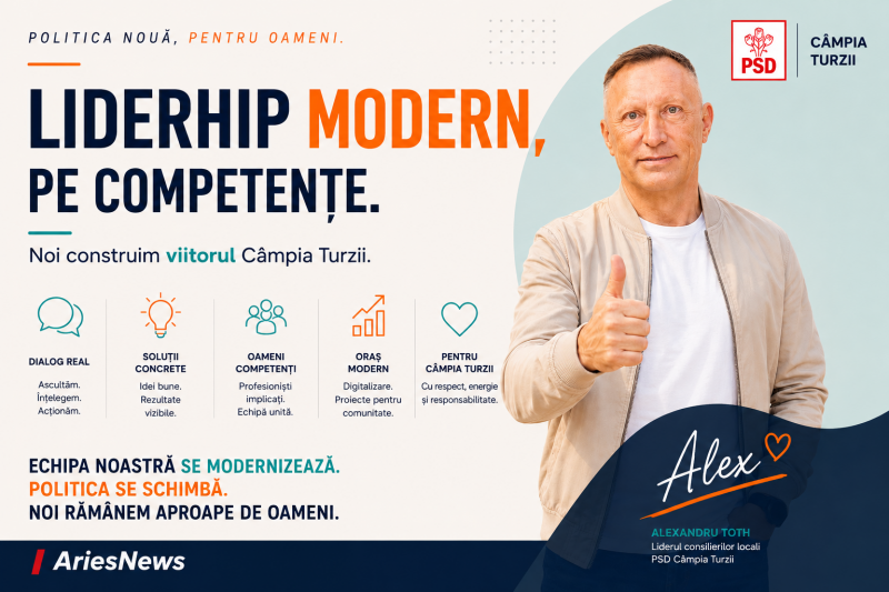 Leadership modern, bazat pe competențe. Noua direcție a echipei PSD Câmpia Turzii