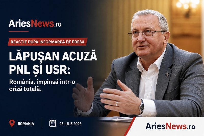 Remus Lăpușan: „PNL și USR au împins România într-o criză instituțională. Românii plătesc costul blocajelor și al dublului standard”