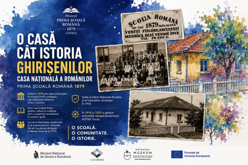 O casă cât istoria ghirișenilor. Casa Națională a românilor din Câmpia Turzii! 