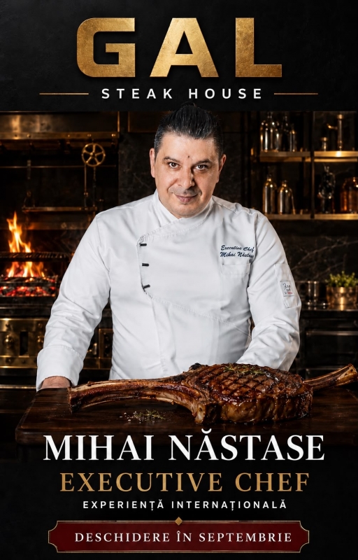 CHEF MIHAI NĂSTASE PREIA CONDUCEREA BUCĂTĂRIEI GAL STEAK HOUSE