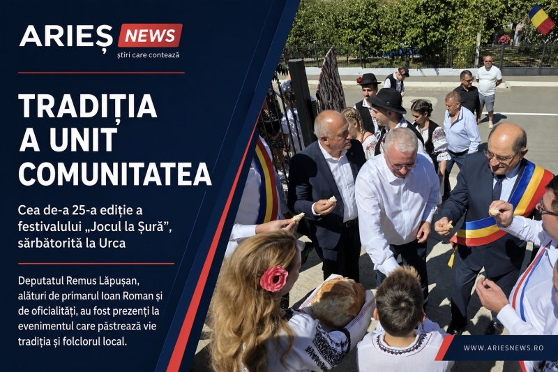 Deputatul Remus Lăpușan, alături de comunitatea din Viișoara la cea de-a 25-a ediție a festivalului „Jocul la Șură”