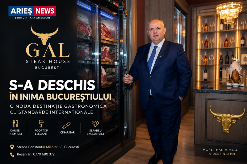 GAL STEAK HOUSE S-A DESCHIS ÎN CENTRUL BUCUREȘTIULUI, ÎN URMA UNEI INVESTIȚII DE PESTE UN MILION DE EURO