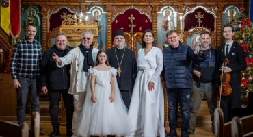Radu Groza și Ovidiu Lipan Țăndărică semnează, alături de preotul Alin Mazăre, premiera unui colind special, înregistrat la Câmpia Turzii