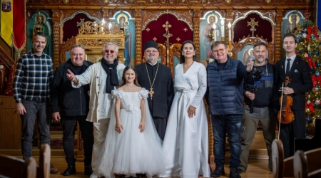 Radu Groza și Ovidiu Lipan Țăndărică semnează, alături de preotul Alin Mazăre, premiera unui colind special, înregistrat la Câmpia Turzii