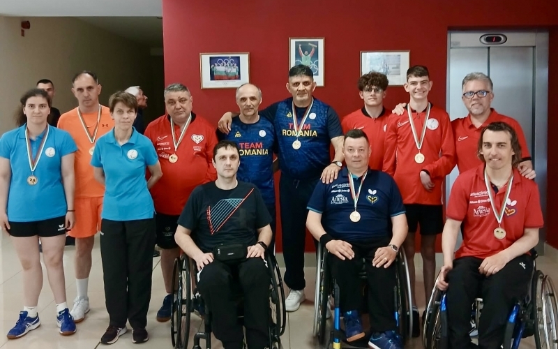 Medalie de argint pentru România la Varna. Petru Piper, performanță remarcabilă la tenis de masă paralimpic