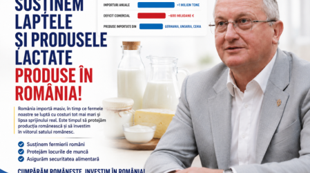 România importă masiv lapte, iar fermierii români cer sprijin real. Deputatul Remus Lăpușan solicită măsuri urgente pentru protejarea producției interne