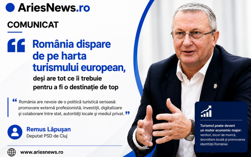 Remus Lăpușan: „România pierde teren în turismul european din lipsă de strategie și promovare”