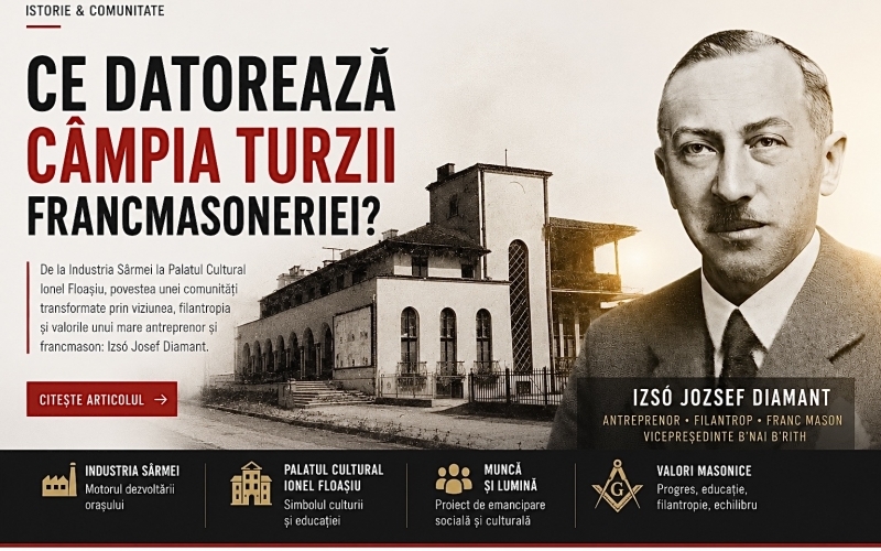 Ce datorează Câmpia Turzii francmasoneriei?
