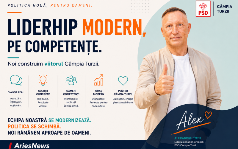 Leadership modern, bazat pe competențe. Noua direcție a echipei PSD Câmpia Turzii