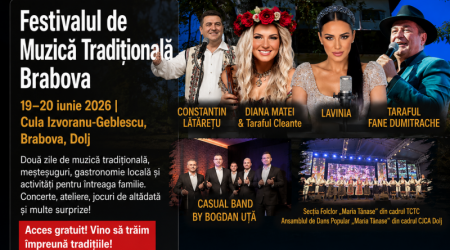 Festivalul de Muzică Tradițională Brabova revine cu o ediție spectaculoasă. Două zile dedicate folclorului, meșteșugurilor și tradițiilor autentice