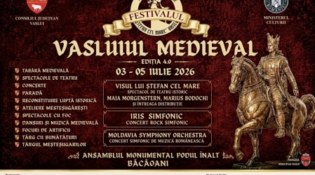 Festivalul „Vasluiul Medieval” revine cu Maia Morgenstern, Marius Bodochi și IRIS Simfonic