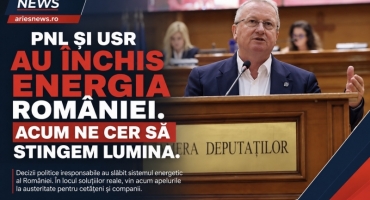 Deputatul Remus Lăpușan - PNL și USR au închis energia României. Acum le cer românilor să stingă lumina