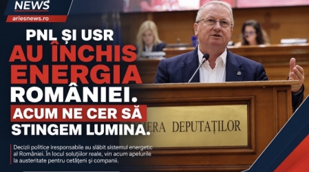 Deputatul Remus Lăpușan - PNL și USR au închis energia României. Acum le cer românilor să stingă lumina