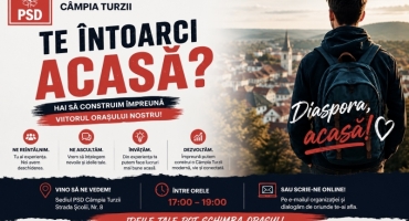 „Întoarcerea acasă începe cu un dialog…PSD Câmpia Turzii deschide ușa Diasporei”