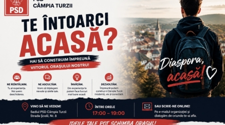 „Întoarcerea acasă începe cu un dialog…PSD Câmpia Turzii deschide ușa Diasporei”