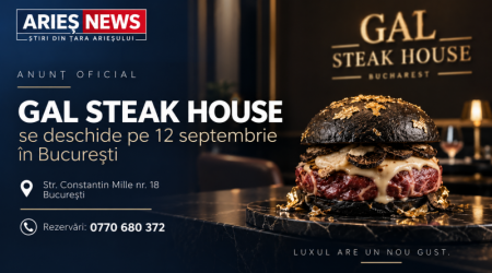 GAL STEAK HOUSE se deschide pe 12 septembrie în București. Un burger de 6.500 de euro, anunțat drept atracția restaurantului