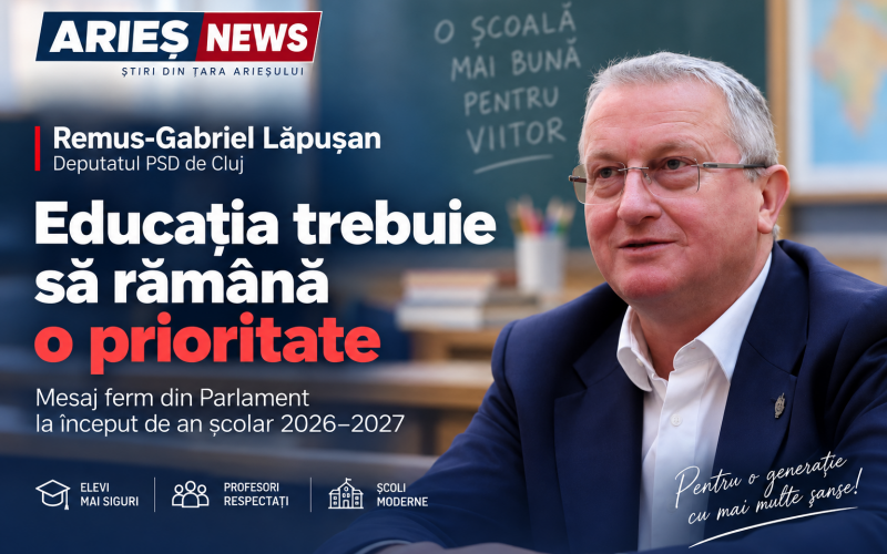 Remus Lăpușan: „Educația nu poate fi sacrificată. Școala are nevoie de stabilitate, respect și investiții”