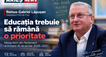 Remus Lăpușan: „Educația nu poate fi sacrificată. Școala are nevoie de stabilitate, respect și investiții”