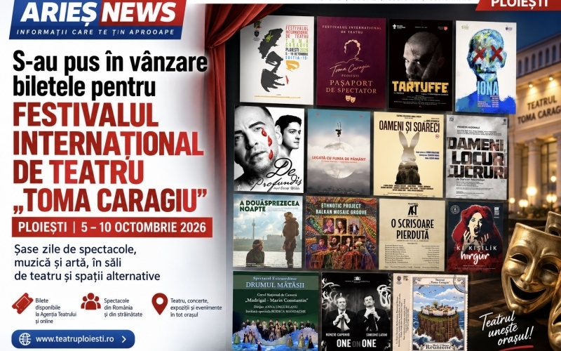 Festivalul Internațional de Teatru „Toma Caragiu” revine la Ploiești. Șase zile de teatru, muzică și artă