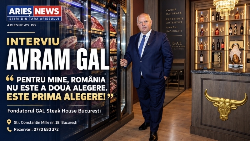 Interviu cu Avram Gal, fondatorul GAL Steak House București - „Pentru mine, România nu este a doua alegere. Este prima alegere!”