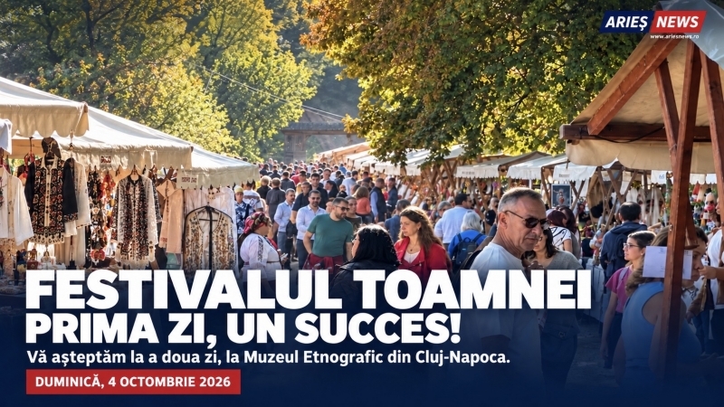 Festivalul Toamnei la Cluj - Prima zi, un succes. Duminică, 4 octombrie, evenimentul continuă la Muzeul Etnografic