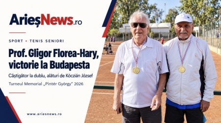 Câmpia Turzii - Prof. Gligor Florea-Hary, victorie la dublu în Ungaria, la Turneul Memorial „Pintér György”